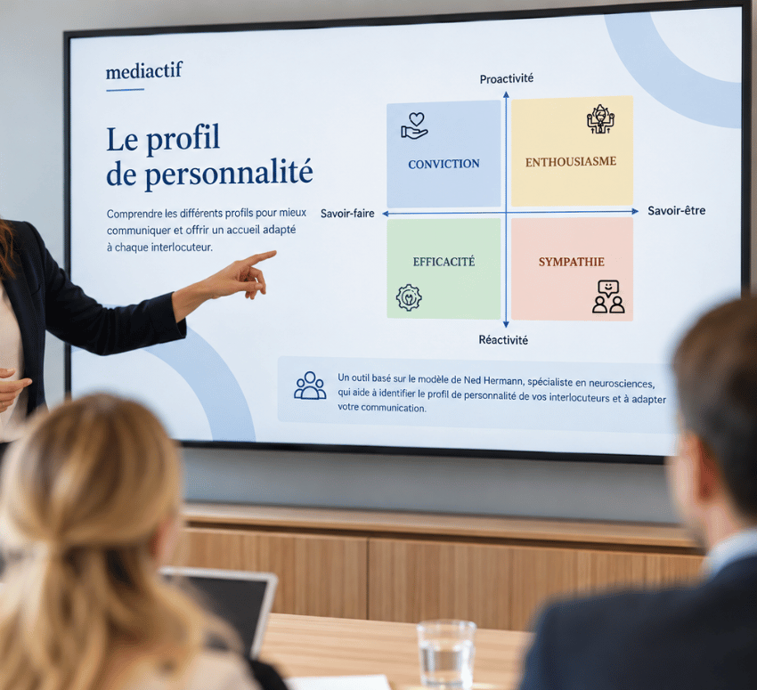 Formation Mediactif sur les profils de personnalité et l’adaptation de la communication
