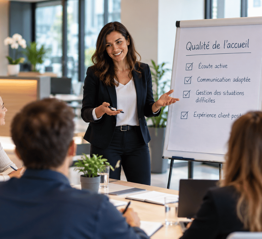 Formation à la qualité de l’accueil des collaborateurs – Mediactif